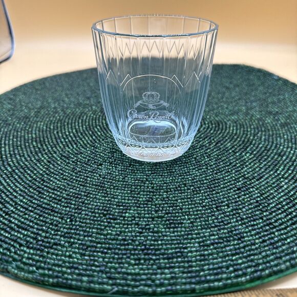 Etched Crown Royal Designed High Ball Glasses Decorated Vonpok Made in Italy - Picture 2 of 7